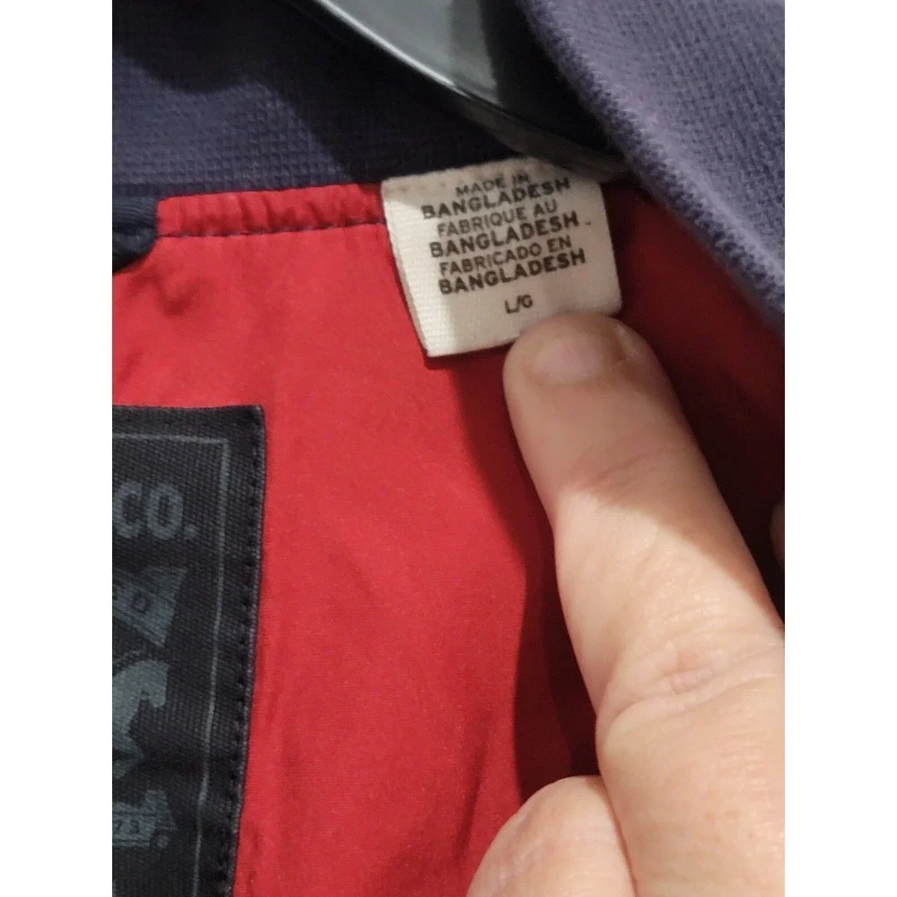Levi's Levi Strauss Navy Blue Bomber‎ Jacket Size L